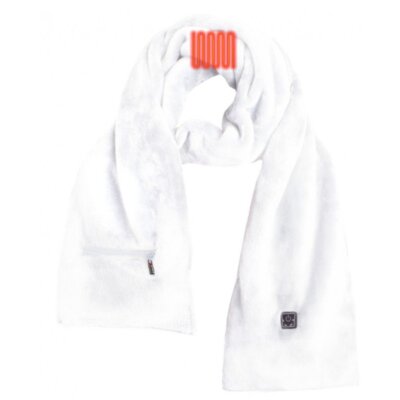 Podgrzewany szalik GLOVII GA1W Biały