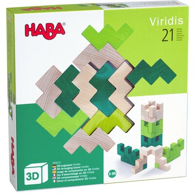 Klocki drewniane HABA Viridis 3D 304410