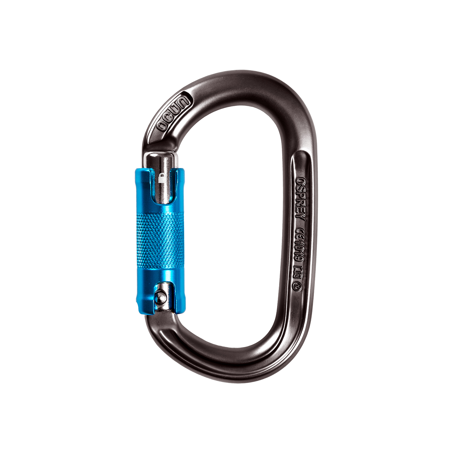 Karabinek wspinaczkowy z zamkiem automatycznym Ocun Osprey Triple anthracite - ONESIZE