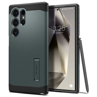 Etui SPIGEN Tough Armor do Samsung Galaxy S24 Ultra Zielony