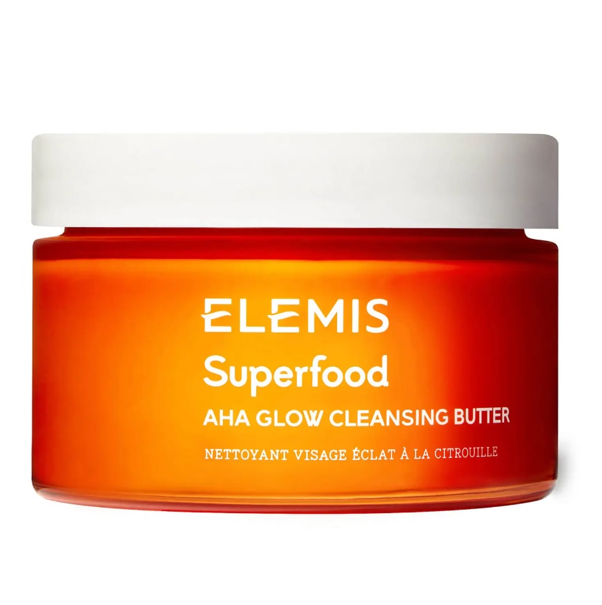 Elemis Superfood rozświetlające masełko oczyszczające do twarzy z kwasami AHA, 90 g