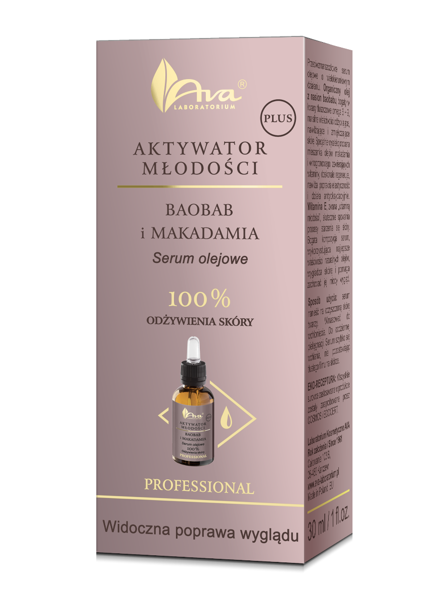 Ava Aktywator Młodości Plus Baobab i Makadamia, serum, 30 ml