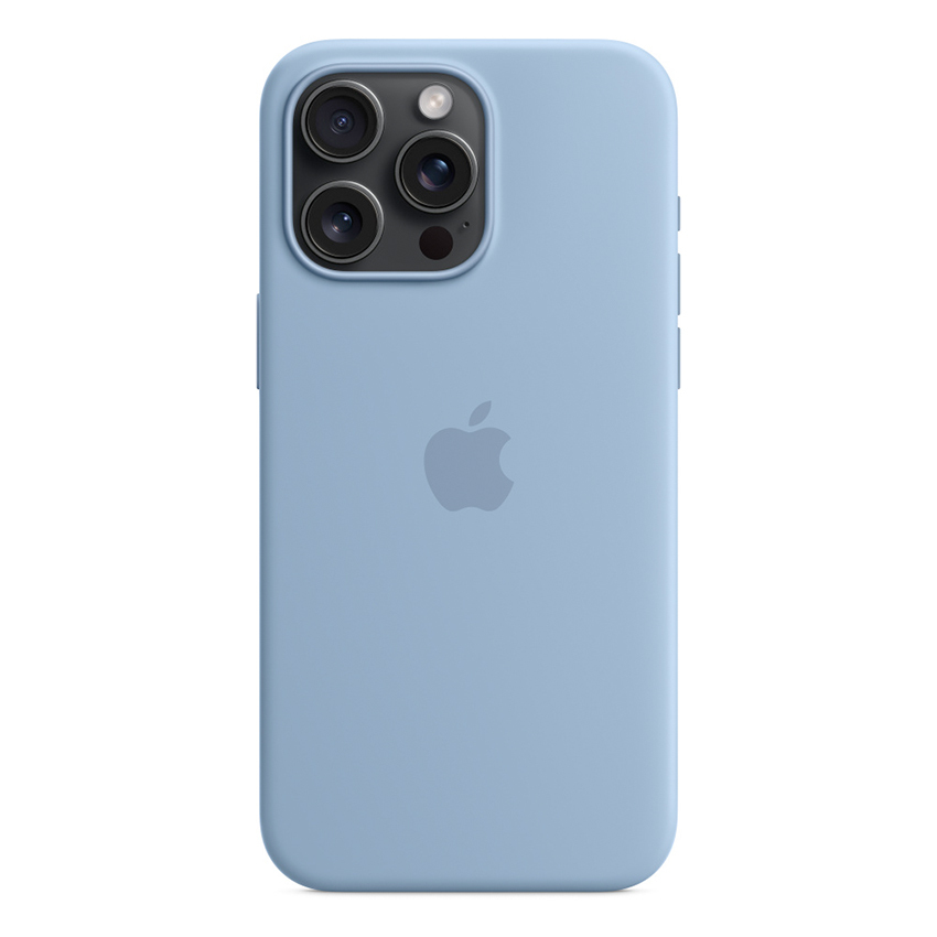 Apple iPhone 15 Pro Max Silicone Case with MagSafe - Winter Blue