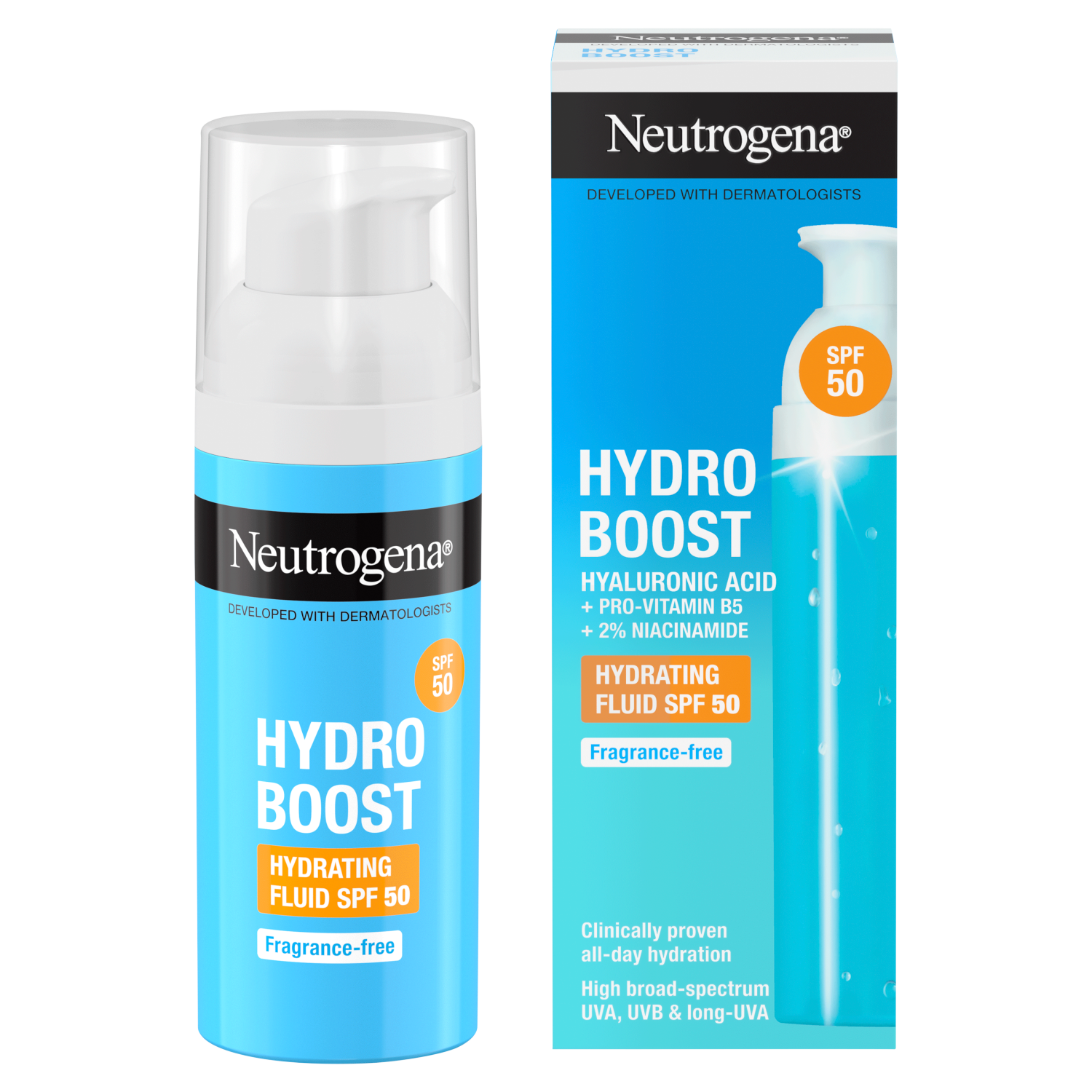 Neutrogena Hydro Boost nawadniający krem do twarzy z SPF50, 50 ml