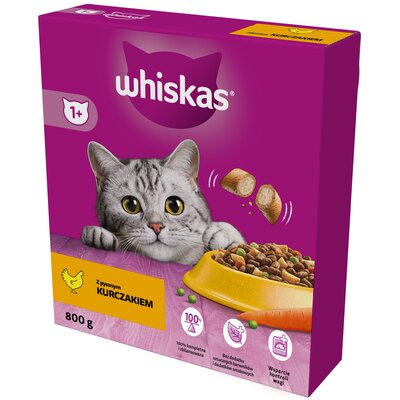 Karma dla kota WHISKAS z kurczakiem 800 g