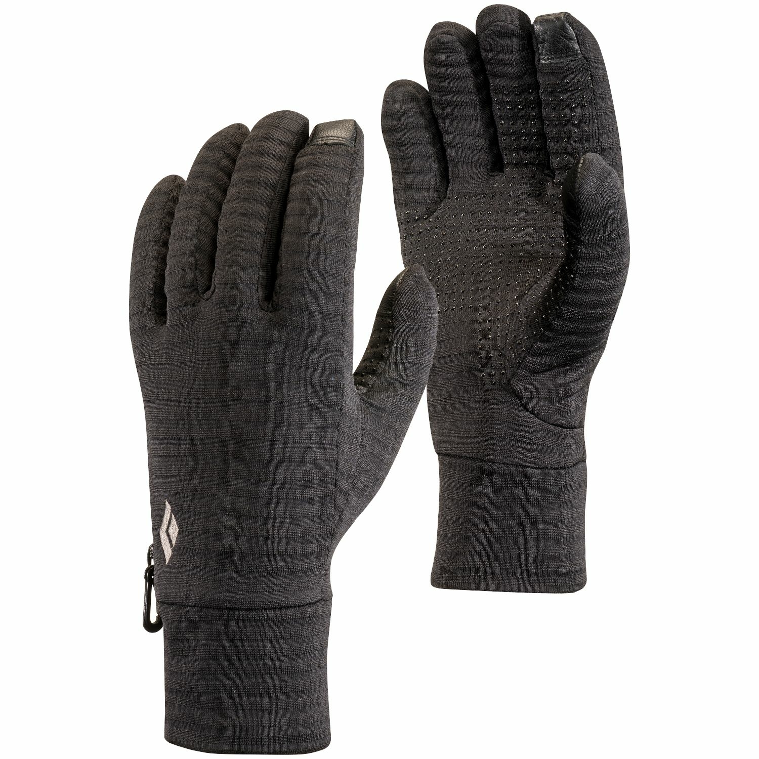 Rękawice polarowe Black Diamond LightWeight Gridtech Gloves black - XS