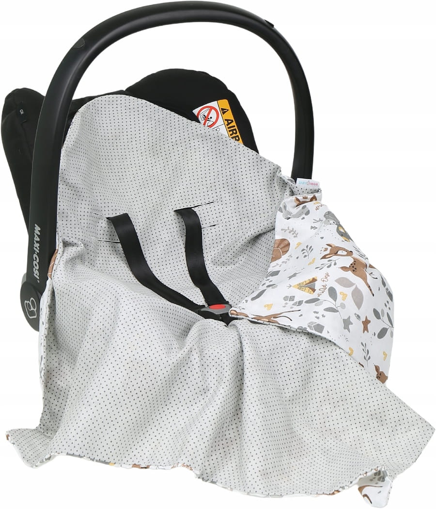 Babymam muślinowy otulacz kocyk nosidełka fotelika