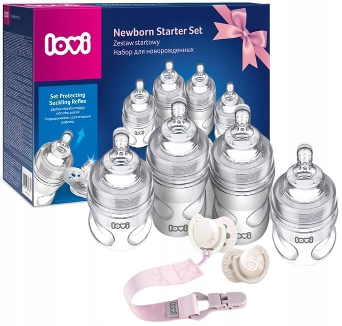 Lovi zestaw startowy butelki smoczki baby shower