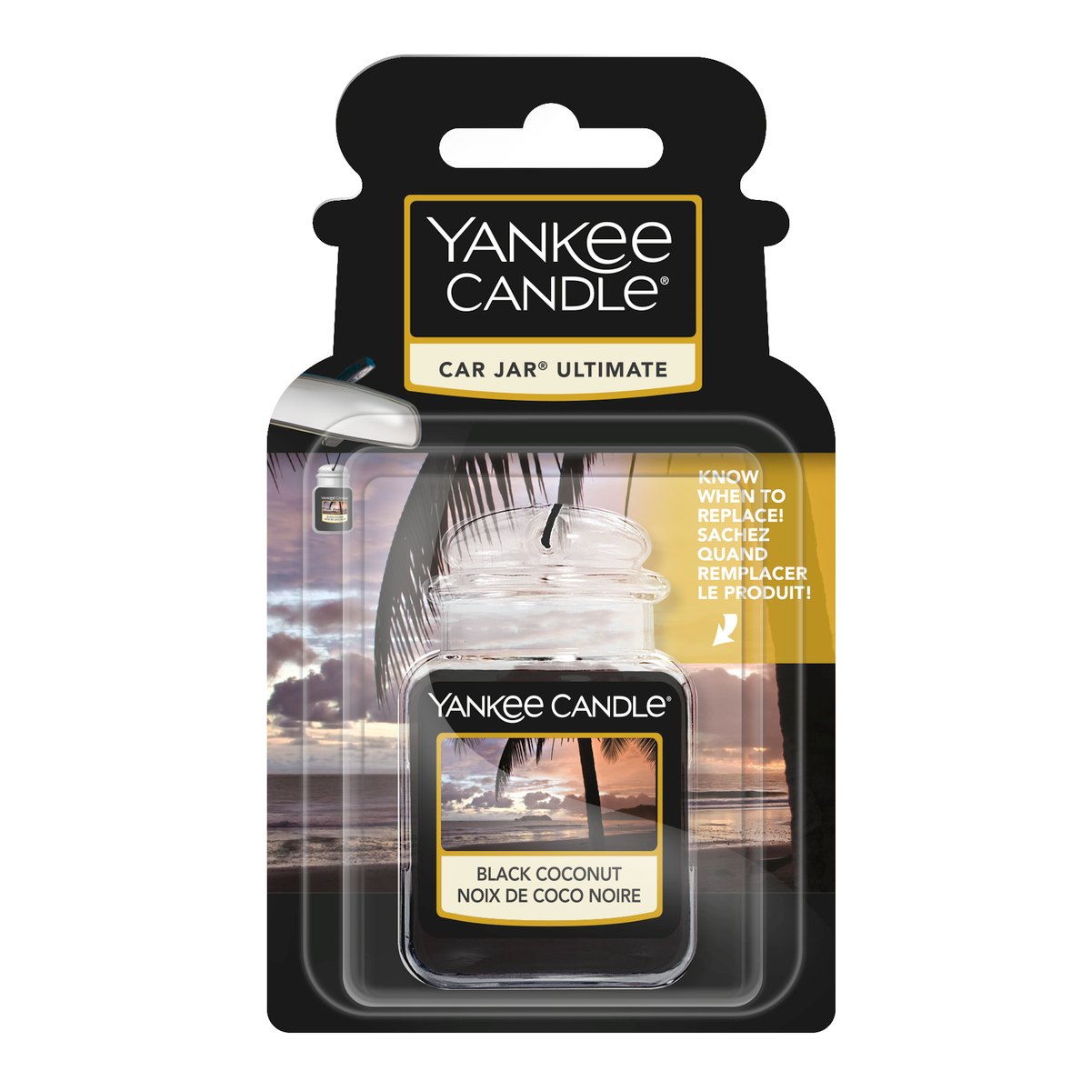 Yankee Candle Black Coconut zapach samochodowy, 12 g