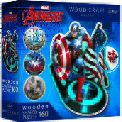 Puzzle TREFL Marvel Avengers Nieustraszony Kapitan Ameryka 20194 (160 elementów)