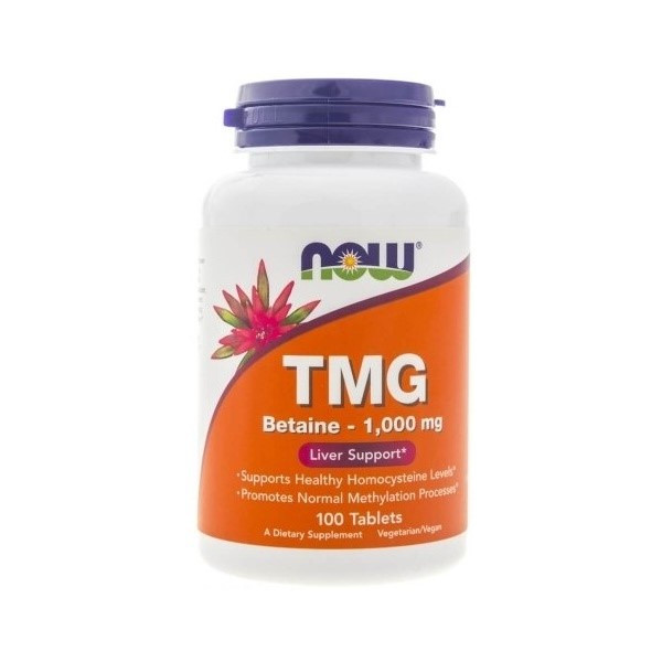 Now Foods Liver Support suplement diety TMG Betaine 1000mg, 100 tabl./1 opak.