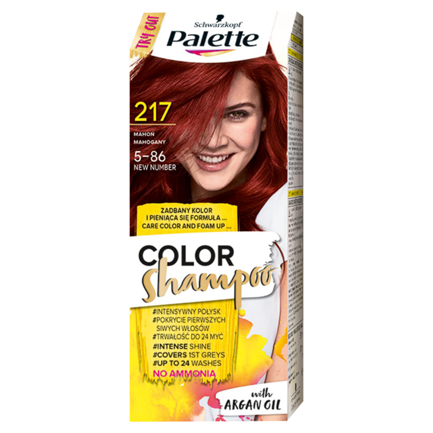 Palette Color Shampoo szampon koloryzujący 217 mahoń, 1 opak.