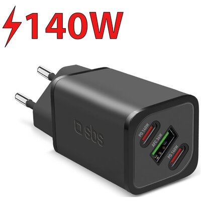 Ładowarka sieciowa SBS NanoTube Charger 140W Czarny