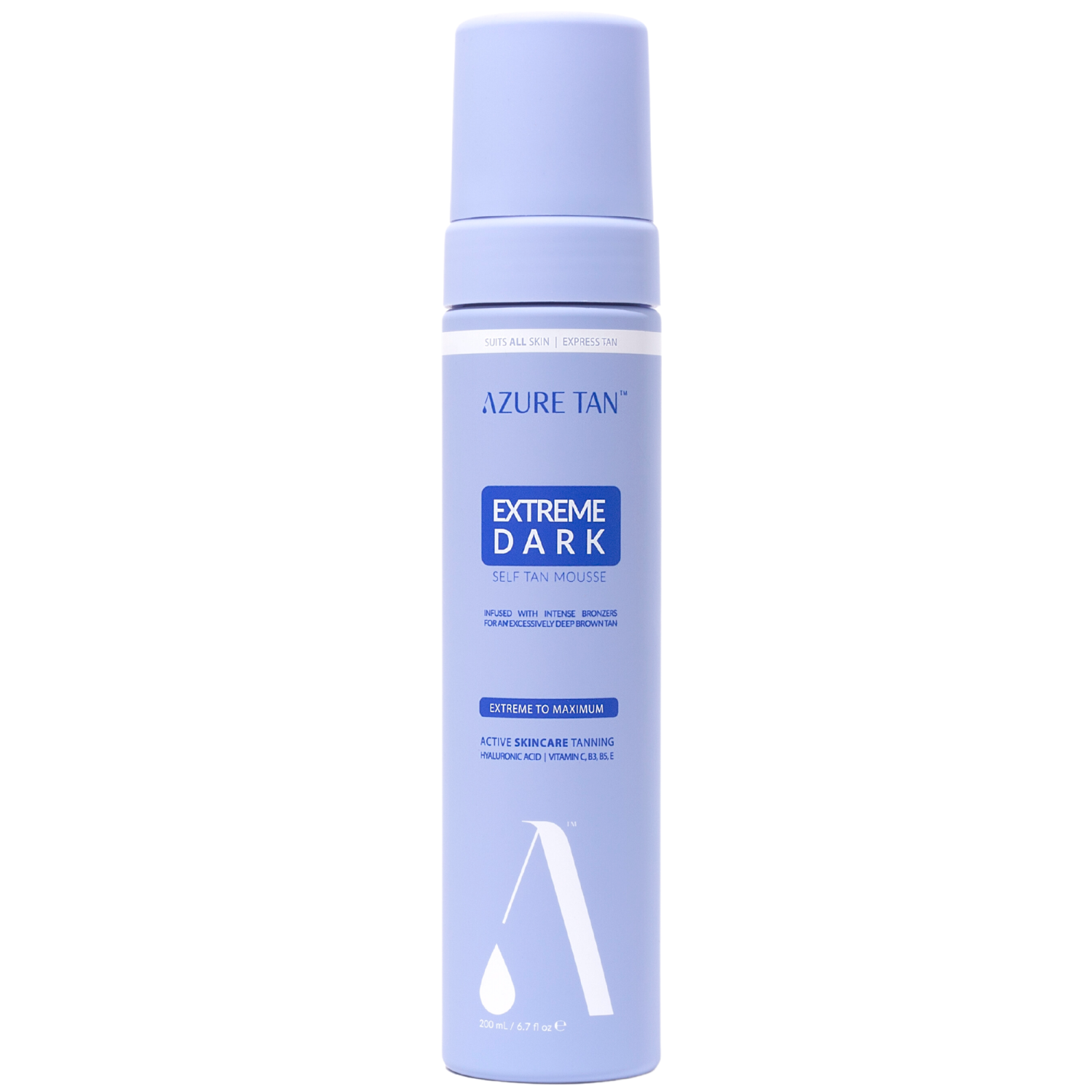 Azure Tan Extreme Dark pianka samoopalająca, 200 ml