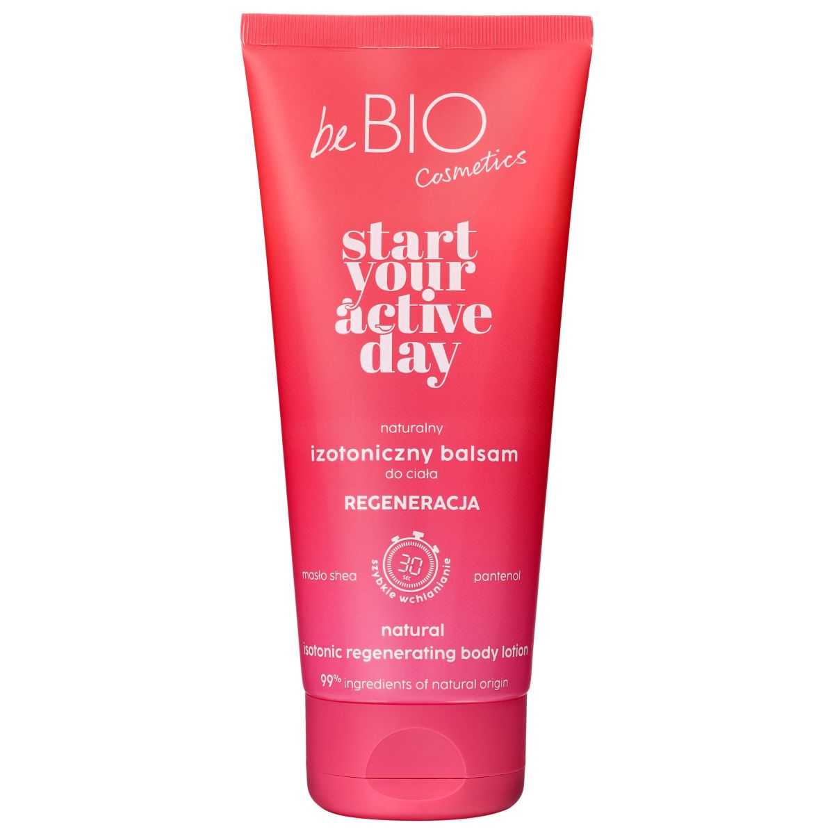 beBIO naturalny izotoniczny balsam do ciała regeneracja, 200 ml