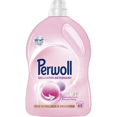 Płyn do prania PERWOLL Renew Delicates 3000 ml do delikatnych tkanin i wełny