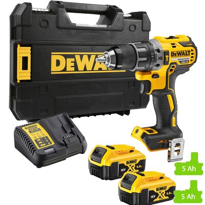 Wiertarko-wkrętarka DEWALT DCD796P2-QW zestaw akumulatorów