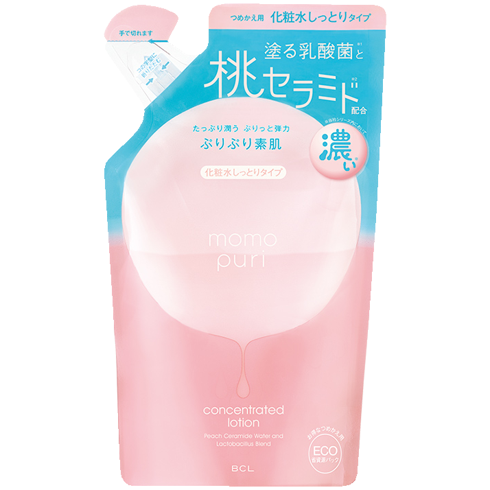 BCL Momo Puri nawilżający gęsty lotion do twarzy - wkład, 180 ml