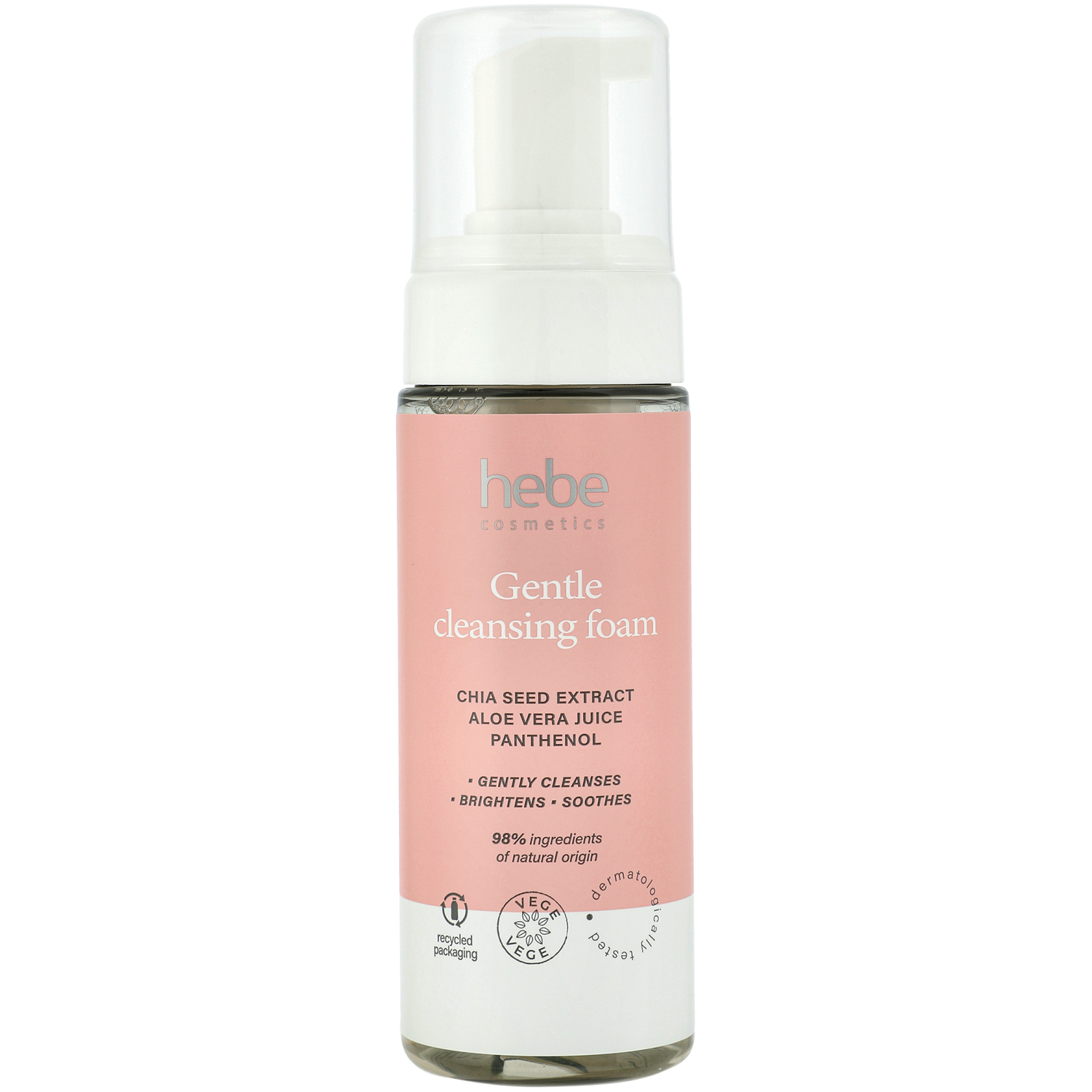 Hebe Cosmetics Gentle Cleansing Foam łagodna pianka oczyszczająca do twarzy, 150 ml