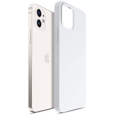 Etui 3MK Hardy Silicone MagCase do Apple iPhone 12 Biały