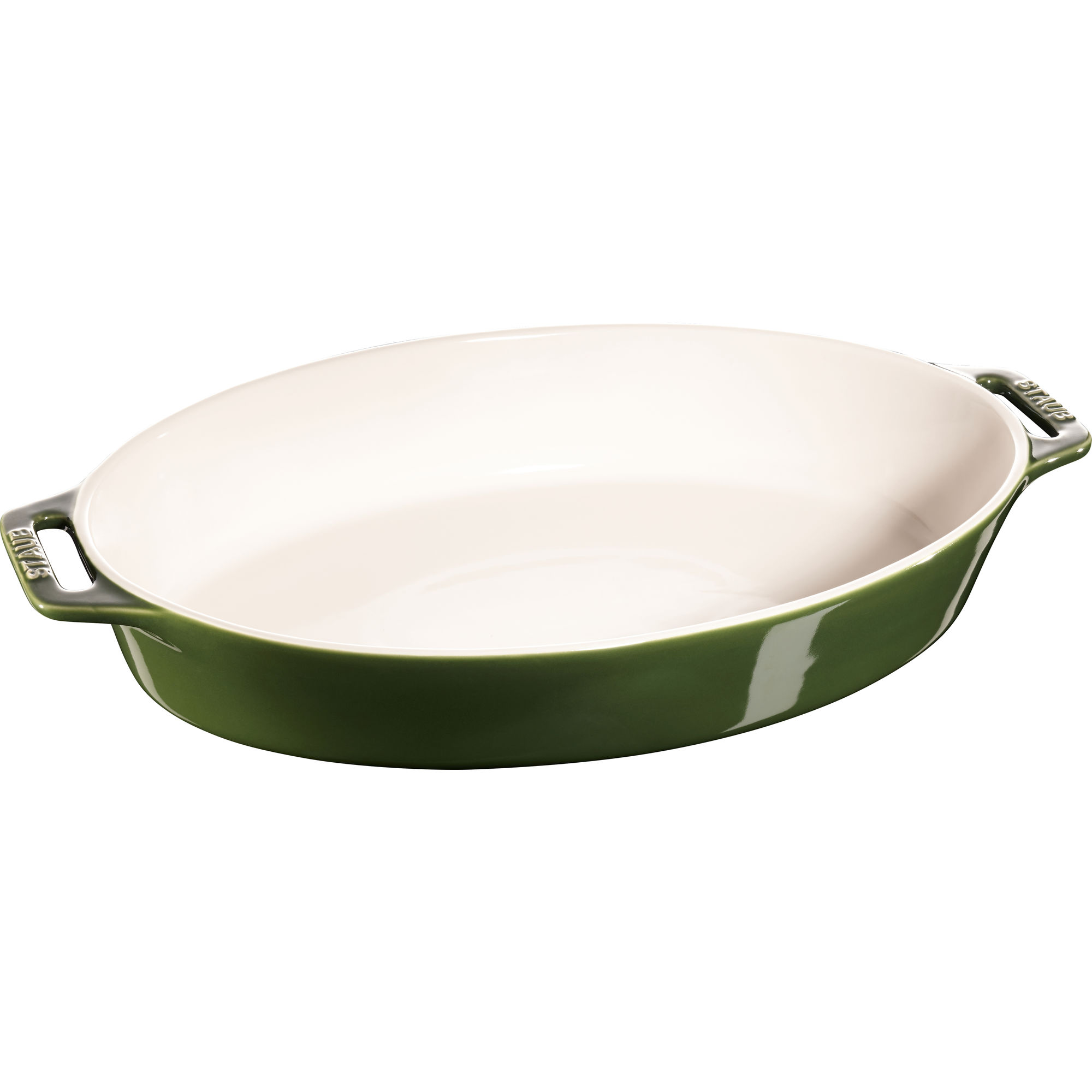 Staub - Owalny półmisek ceramiczny Cooking 4 L zielony