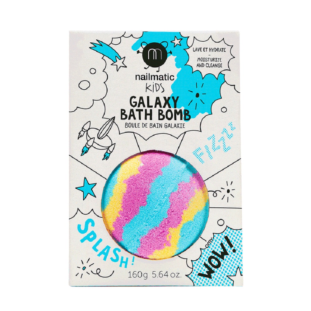 Nailmatic Kids Galaxy Bath Bomb kula do kąpieli dla dzieci, 160 g