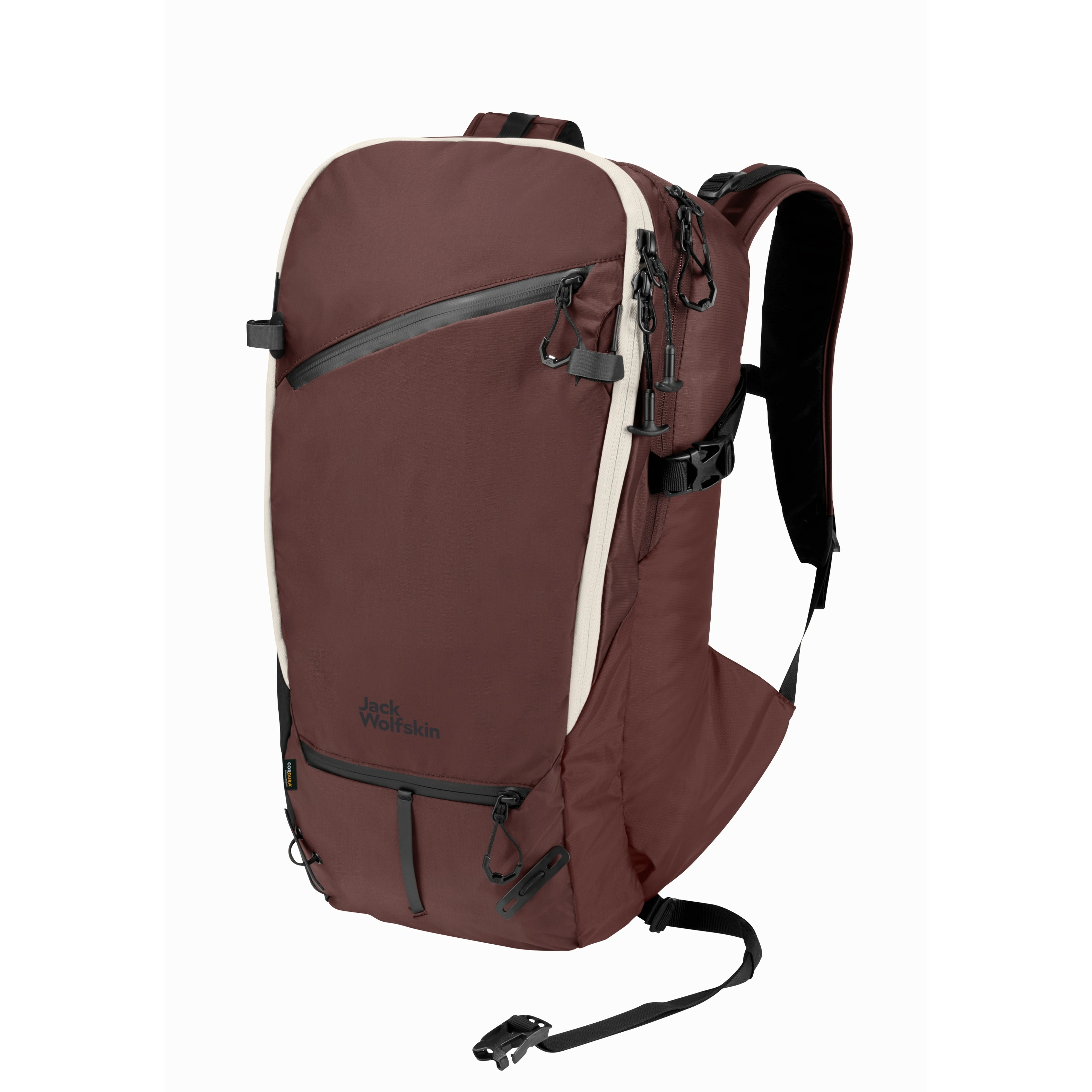 Plecak skiturowy Jack Wolfskin ALPSPITZE PACK 25 dark maroon - ONE SIZE
