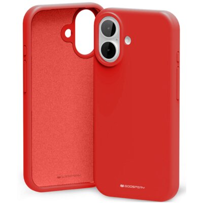 Etui MERCURY Silicone do Apple iPhone 17 Czerwony