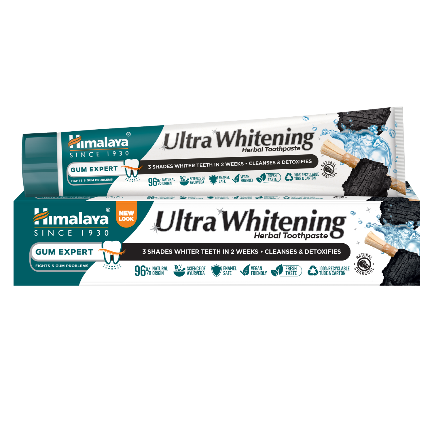 Himalaya Gum Expert ziołowa ultra wybielająca pasta do mycia zębów, 75 ml