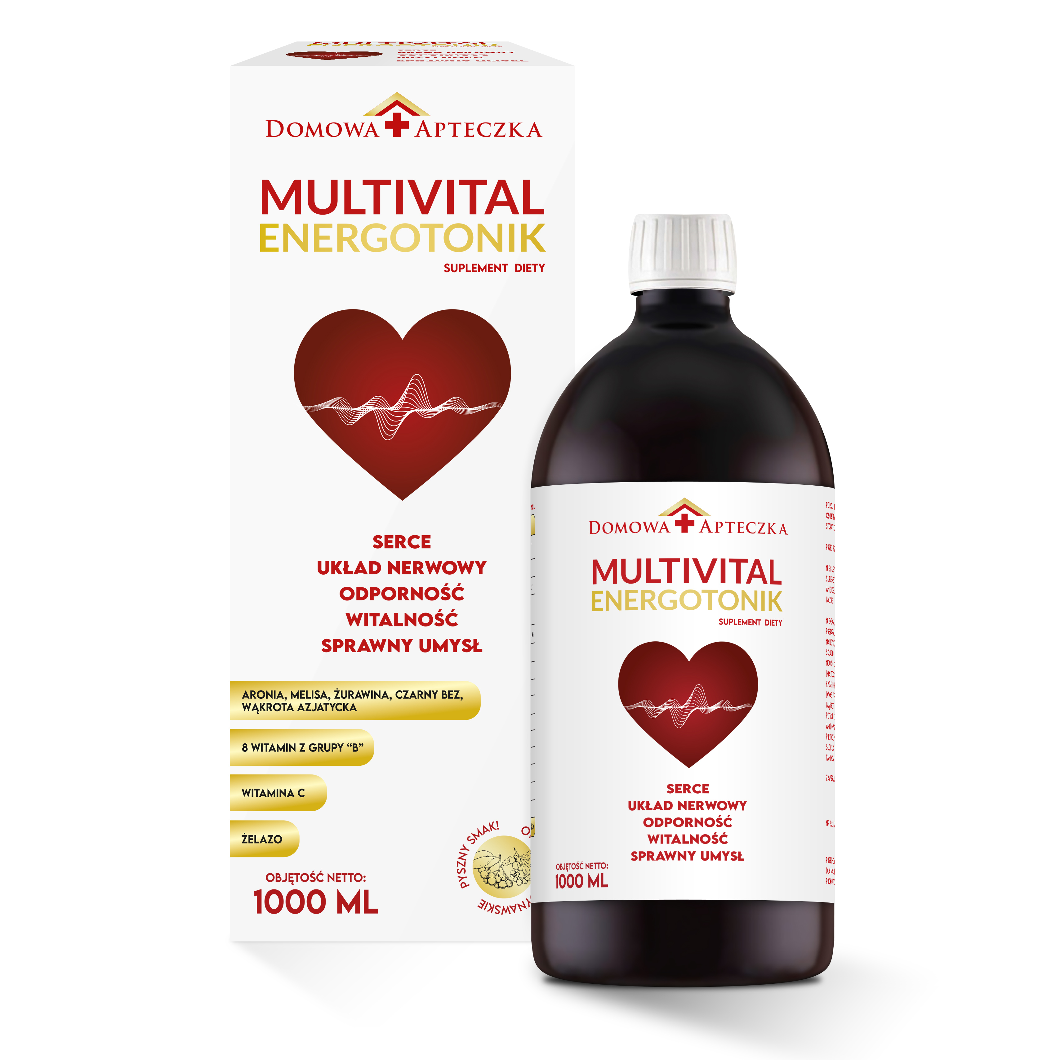 Domowa Apteczka Multivital energotonik suplement diety, 1000 ml
