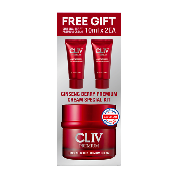 CLIV zestaw: odżywczo-ujędrniający krem do twarzy, 50 ml + krem do twarzy, 2x10 ml