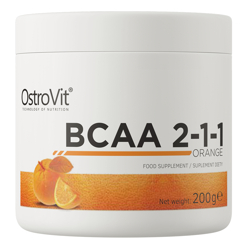 OstroVit BCAA 2-1-1 200 g o smaku pomarańczowym