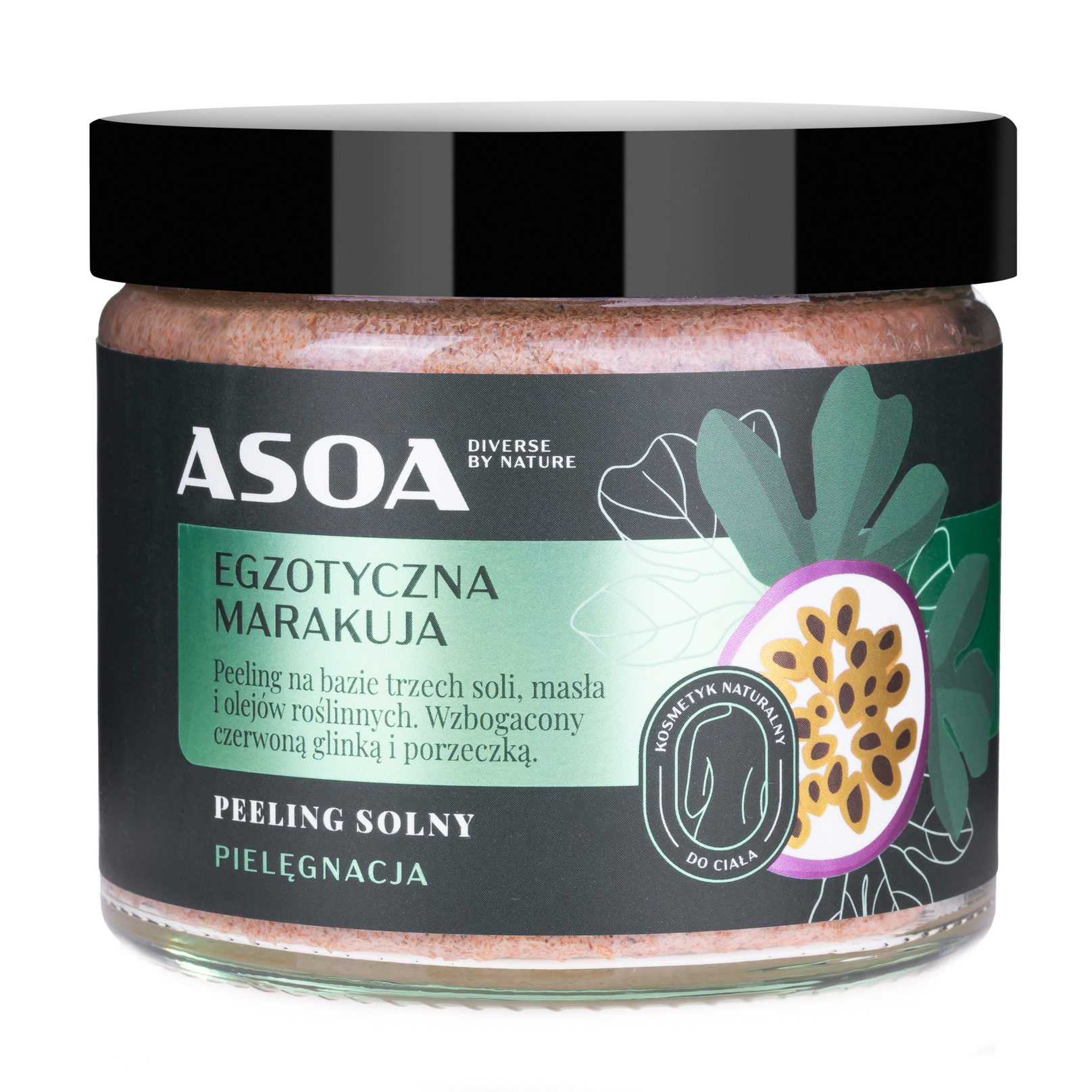 Asoa peeling solny do ciała marakuja, 250 ml