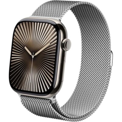 Pasek CRONG Milano Steel do Apple Watch do koperty 38/40/41/42mm Srebrny
