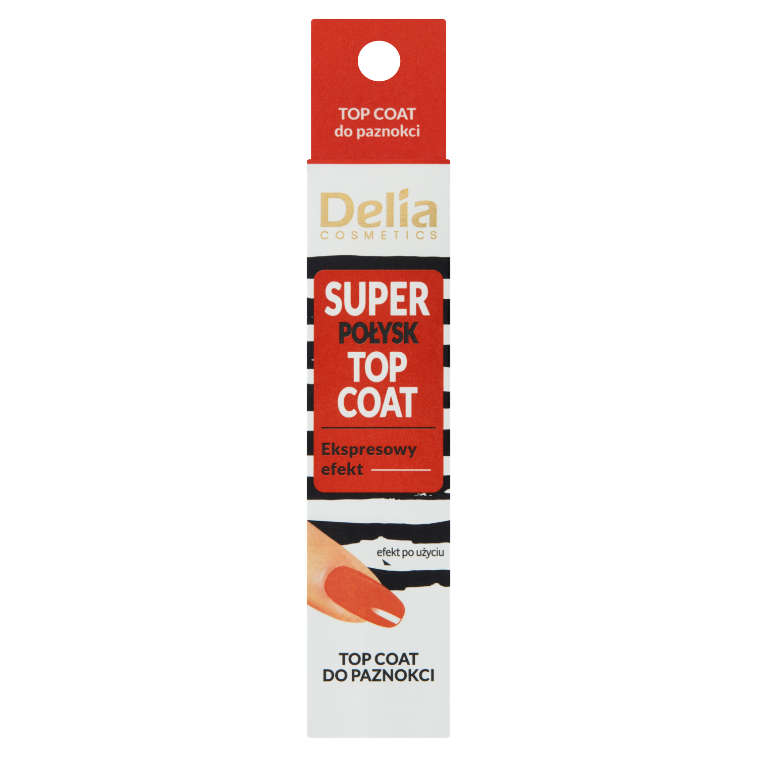Delia top coat do paznokci, 11 ml