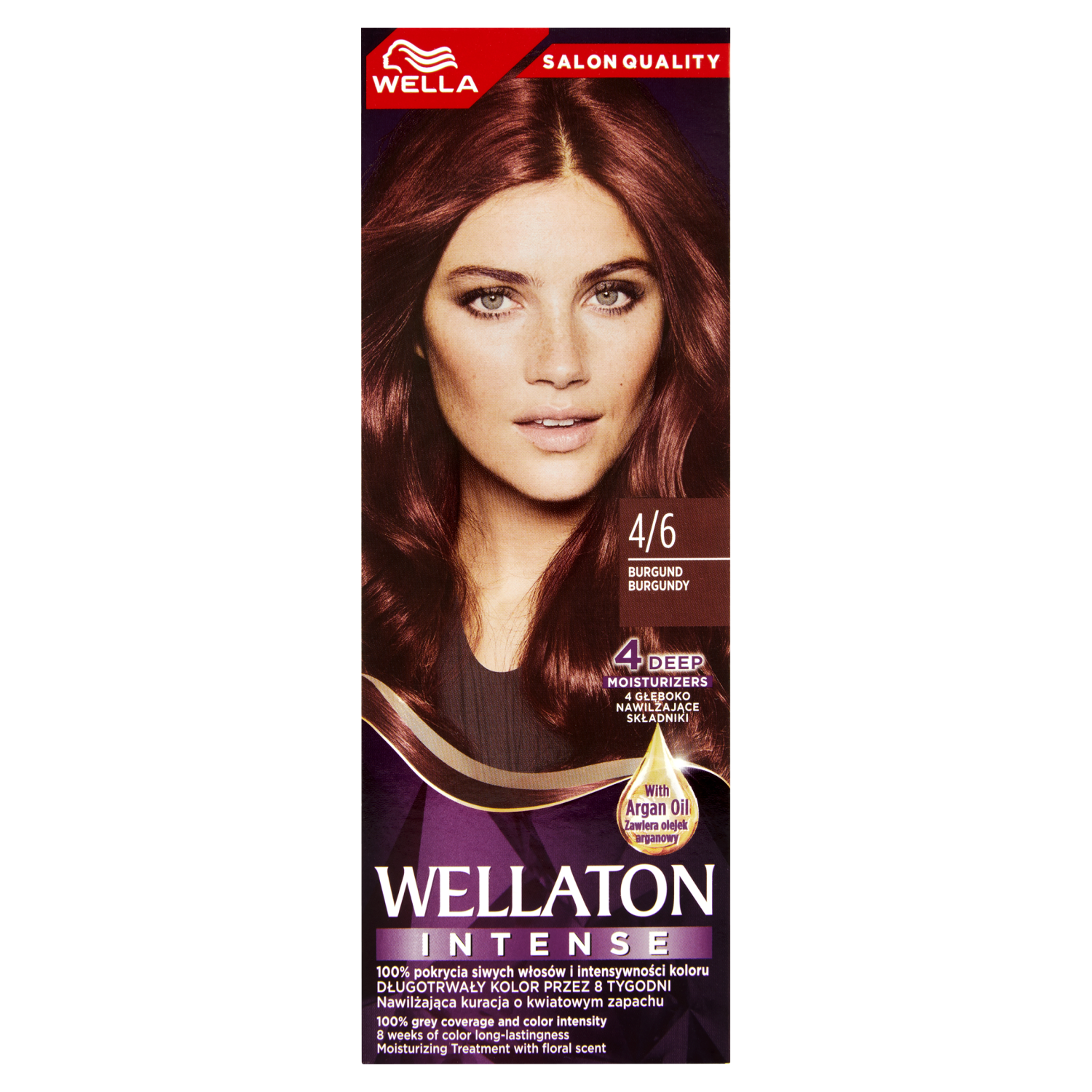 Wella Wellaton Intense krem koloryzujący do włosów 4/6 burgund, 1 opak.