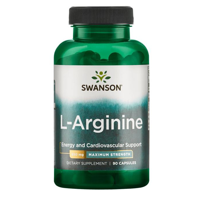 Swanson L-arginine Forte suplement diety, 90 kaps./1 opak.