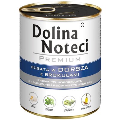 Karma dla psa DOLINA NOTECI Premium bogata w dorsza z brokułami 400 g