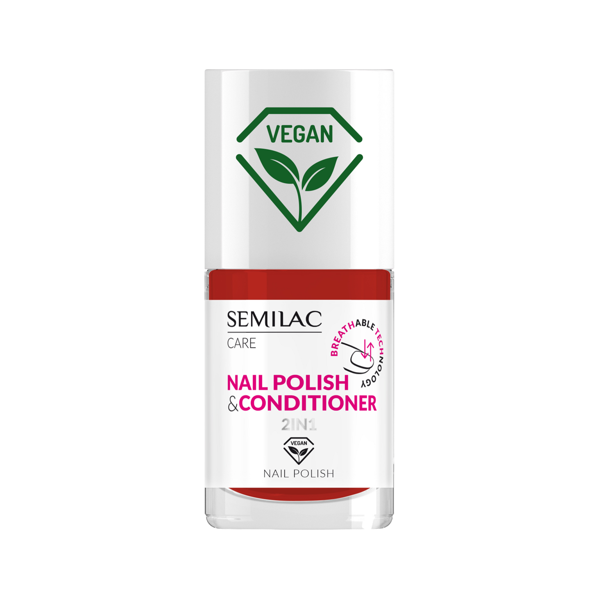 Semilac Vegan klasyczny lakier do paznokci z odżywką 017, 7 ml