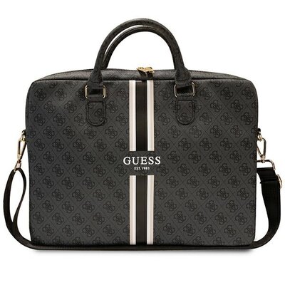 Torba na laptopa GUESS 4G Printed Logo 16 cali Czarny