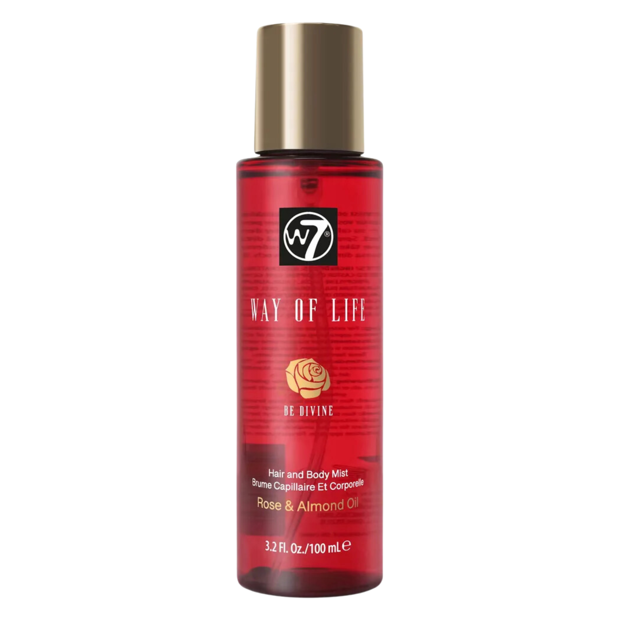W7 Way Of Life mgiełka perfumowana do włosów i ciała Be Divine, 100 ml