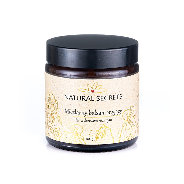 Natural Secrets micelarny balsam myjący do demakijażu twarzy, 100 g