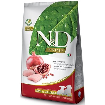 Karma dla psa FARMINA N&D Prime Pupy Medium & Maxi Kurczak z owocem granatu 12kg