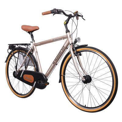 Rower miejski INDIANA Storica 130 7B M21 28 cali męski Kremowy