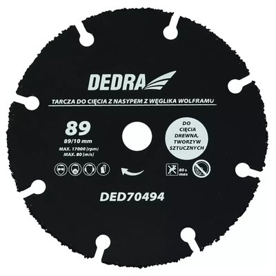 Tarcza do cięcia DEDRA DED70494 80 mm
