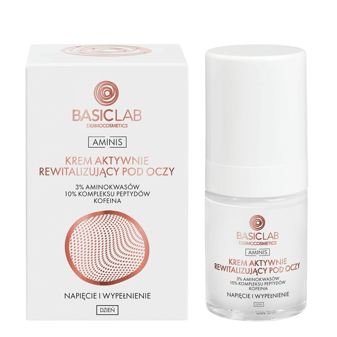 Basiclab Aminis krem aktywnie rewitalizujący pod oczy, 18 ml