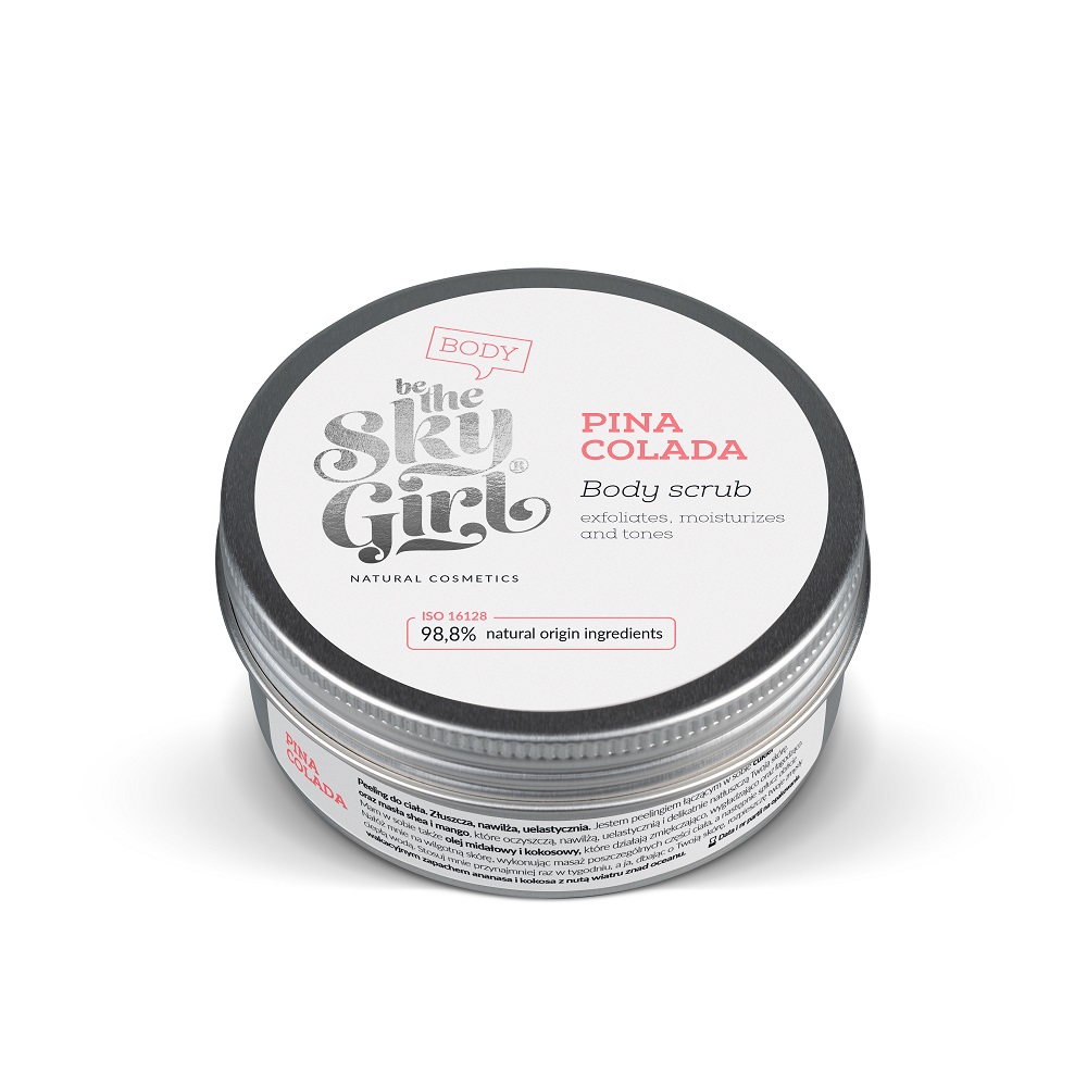 Be The Sky Girl Pina Colada cukrowy peeling do ciała, 220 g