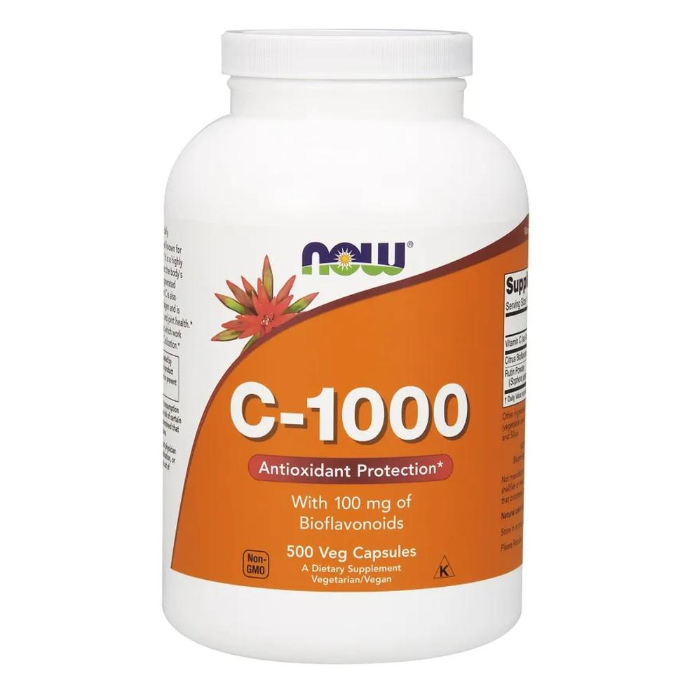 Now Foods suplement diety witamina C-1000 + 100mg Bioflawonoidów, 500 kaps./1 opak.