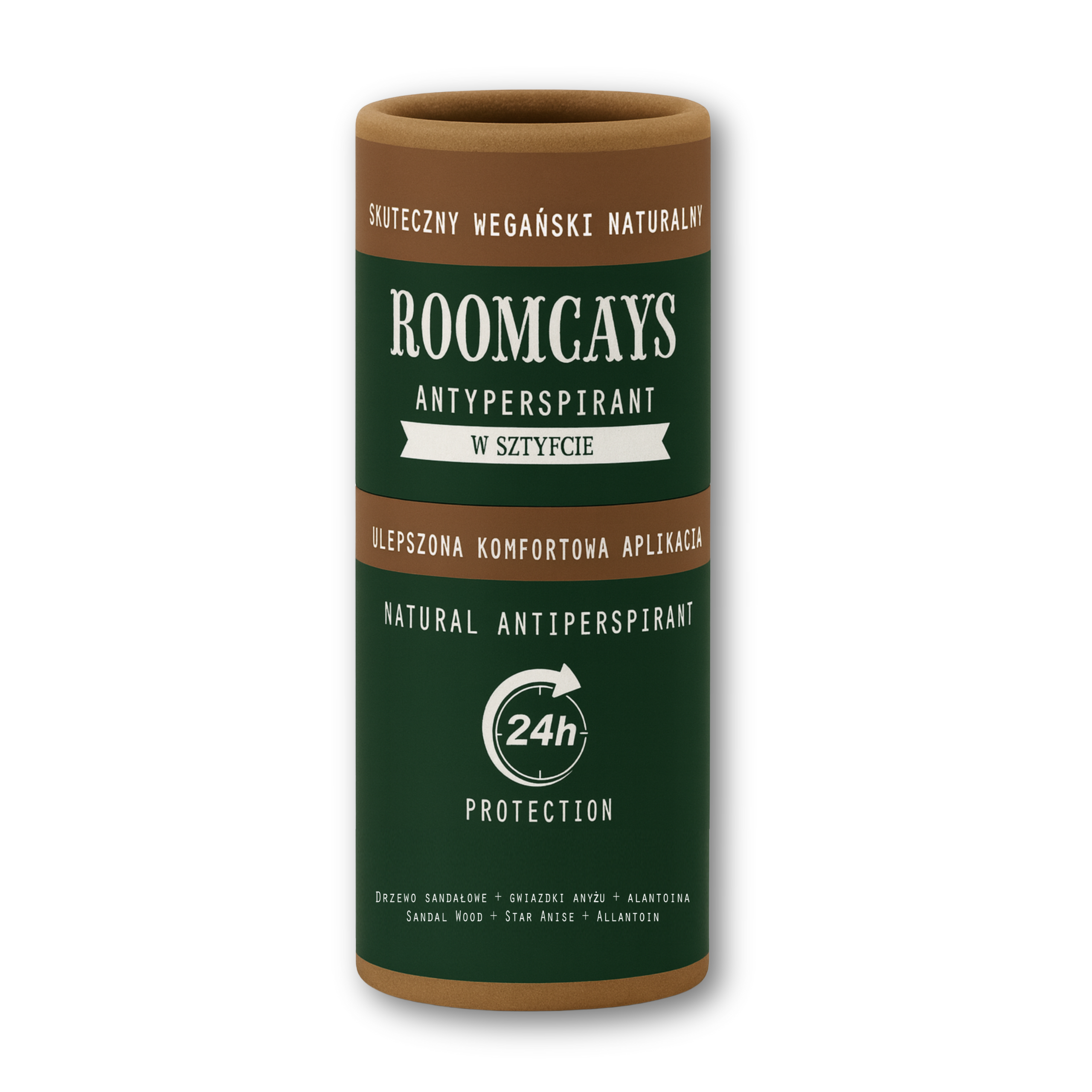 Roomcays naturalny antyperspirant bez aluminium męski, 45 g
