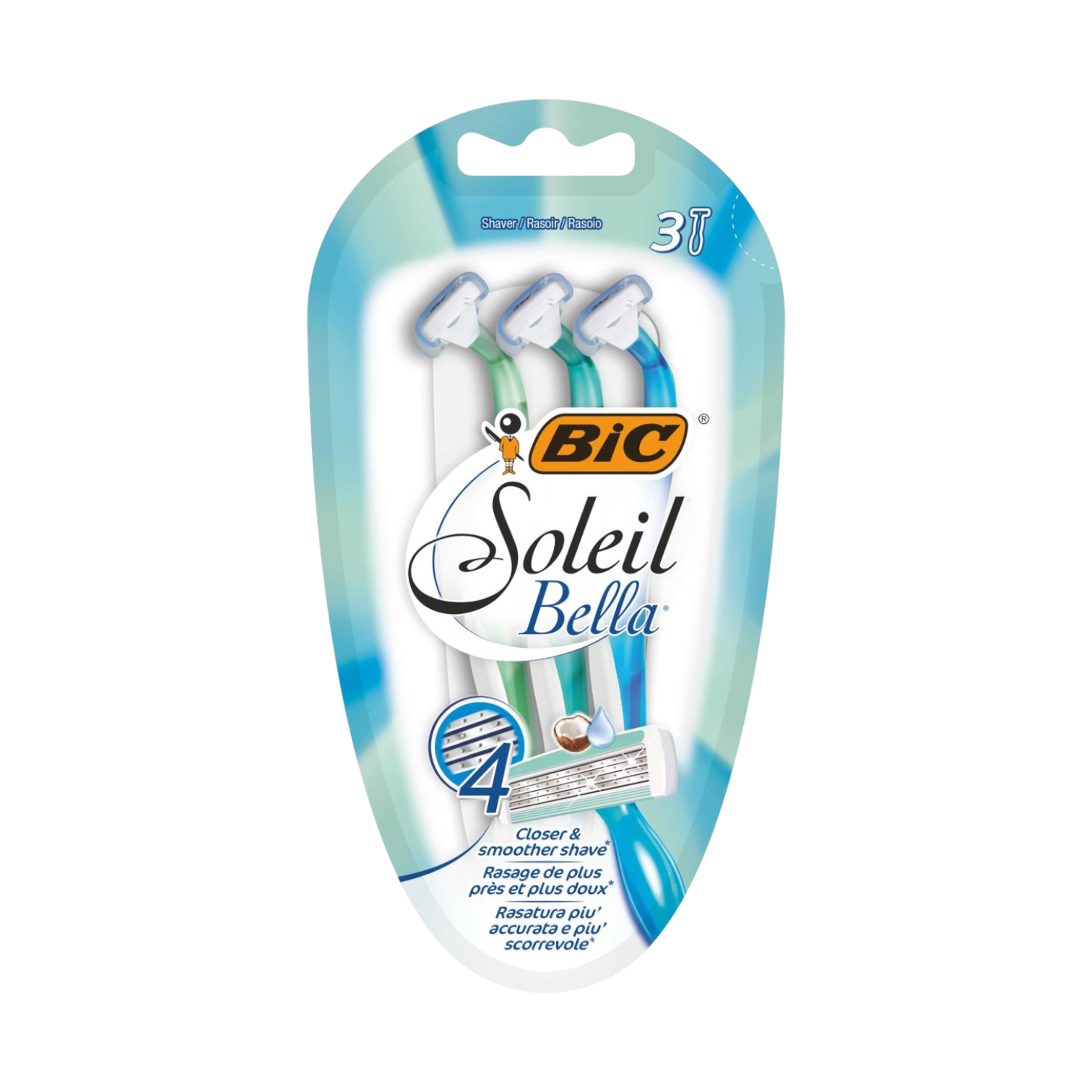 BIC Soleil Bella maszynka do golenia damska, 3 szt./1 opak.